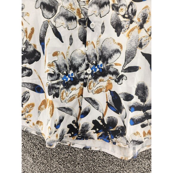 Mym Storm nwt 3xl Multicolor Button Down Womens Floral Blouse - Picture 3 of 6